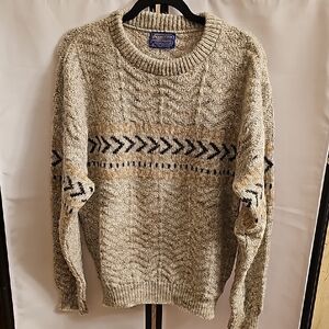 Vintage Pendleton Beige Sweater for Men
